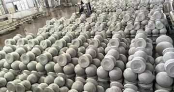 商丘芝麻白圆球 石球 挡车球