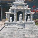商丘芝麻白中国黑石材套墓 花岗岩墓碑