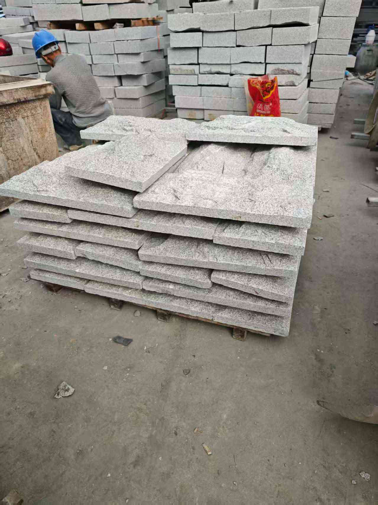 商丘芝麻白蘑菇石，自然面