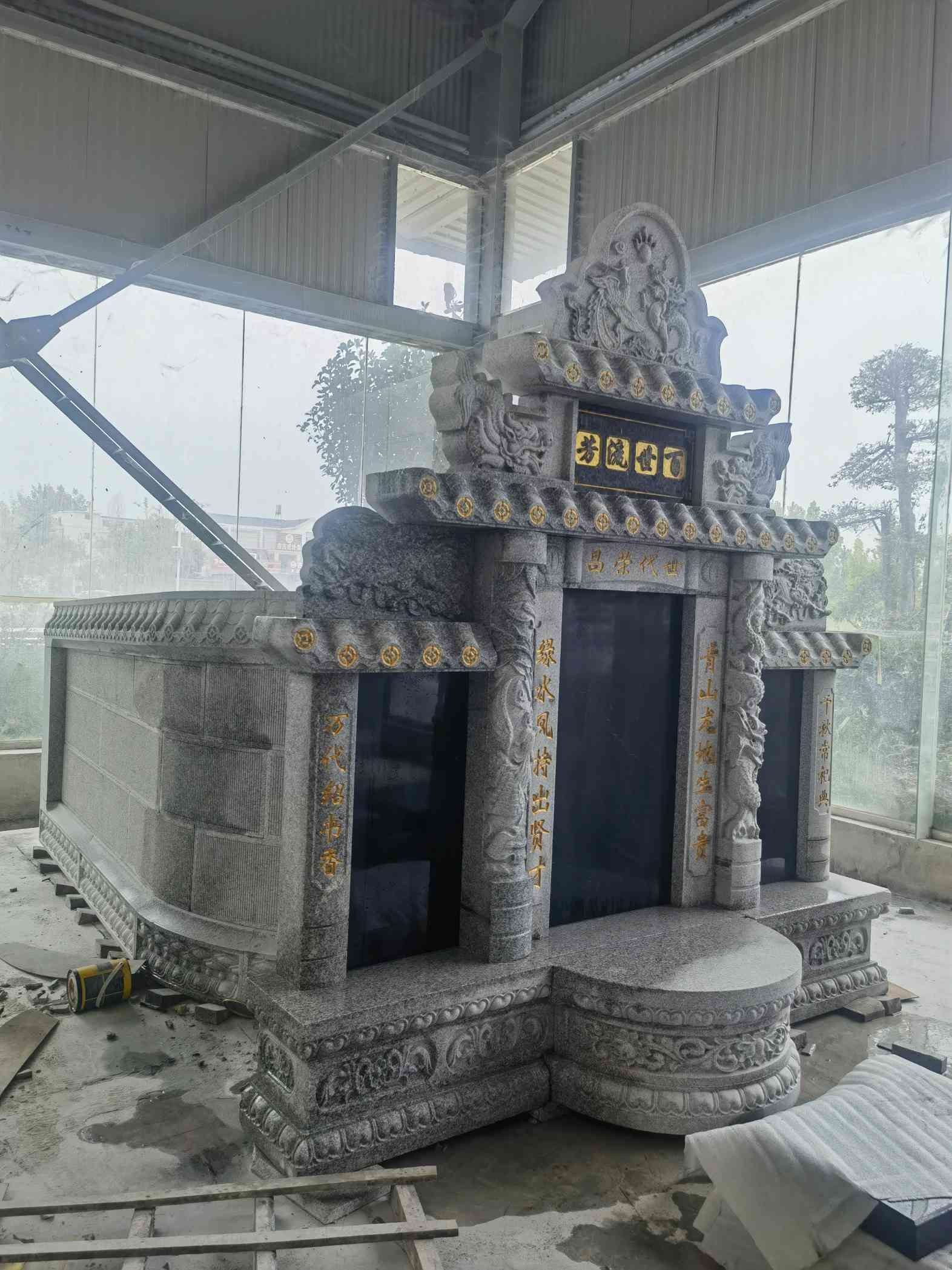 商丘套墓 墓碑 围坟石 异形定制